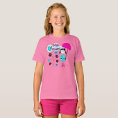 T-shirt Magmas de boue d'amour de la fille I (Devant entier)