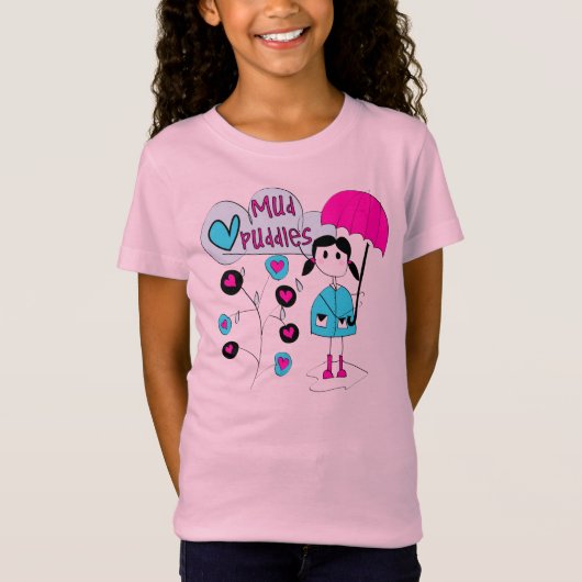 T-Shirt Magmas de boue d'amour de la fille I (Devant)
