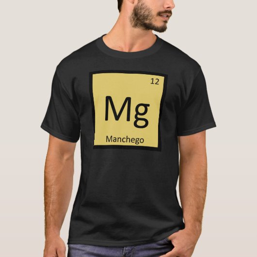 T-shirt Magnésium - Tableau périodique de chimie de (Devant)