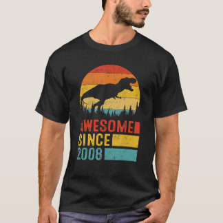 T-shirt Magnifique 14ème anniversaire depuis 2008 Saurus R