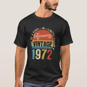 T-shirt Magnifique 50 ans Vintage 1972 Retro 50e