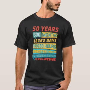 T-shirt Magnifique 50 ans Vintage 50e anniversaire