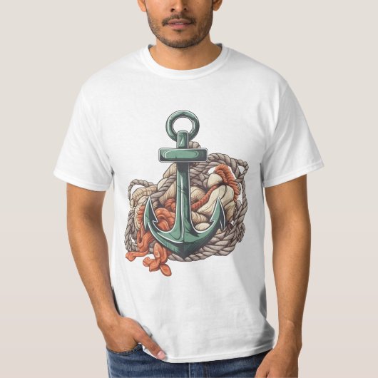 T-shirt Magnifique Ancre Comic Style Maritime Adventure (Devant)