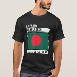 T-shirt Magnifique Bangladesh depuis 2002 20ème B du Bangl