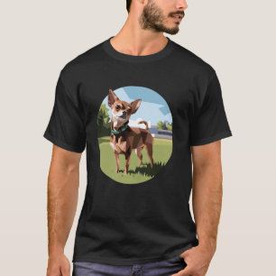 T-shirt Magnifique Chihuahua à poil long pour un chien Chi
