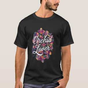 T-shirt Magnifique conception d'amant d'orchidée florale f