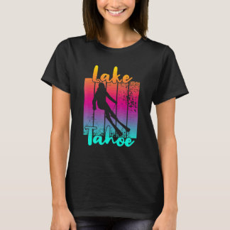 T-shirt Magnifique coucher de soleil d'hiver du lac Tahoe 