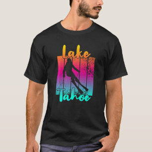 T-shirt Magnifique coucher de soleil d'hiver sur le lac Ta