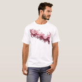 T-shirt Magnifique déclaration de style FLEUR ABSTRAITE (Devant entier)