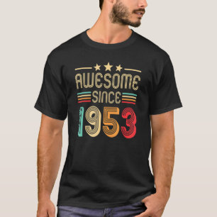 T-shirt Magnifique depuis 1953 69e anniversaire 69 ans rét