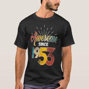 T-shirt Magnifique depuis 1953 70e anniversaire Rainbow Vi