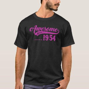 T-shirt Magnifique Depuis 1954 Né En 1954 68e Anniversaire