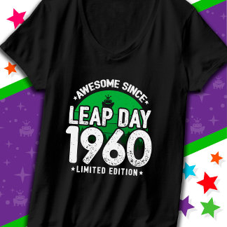 T-shirt Magnifique depuis 1960 Leap Année Jour Février 29 