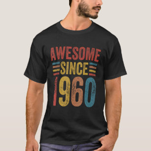 T-shirt Magnifique depuis 1960 Style Vintage Né en 1960 Bi