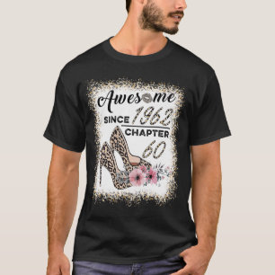 T-shirt Magnifique Depuis 1962 Chapitre 60 Leopard Chaussu
