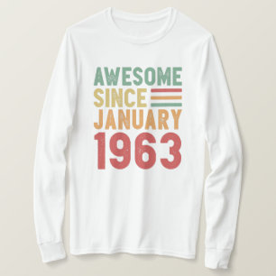 T-shirt Magnifique depuis 1963 60e anniversaire Cadeau Vin