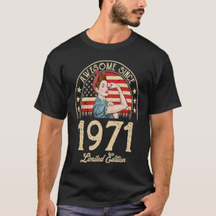 T-shirt Magnifique depuis 1971 Vintage 1971 51e anniversai
