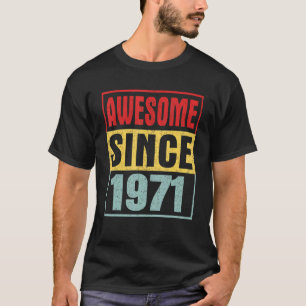 T-shirt Magnifique depuis 1971 Vintage en détresse 51e ann