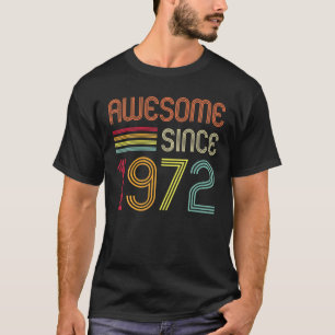 T-shirt Magnifique Depuis 1972 50E Anniversaire Rétro