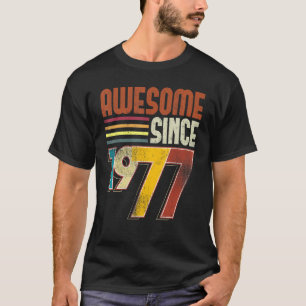 T-shirt Magnifique depuis 1977 46e anniversaire Retro Vint