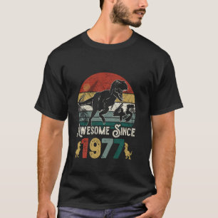 T-shirt Magnifique Depuis 1977 Dinosaur Rex 45 Ans 45ème