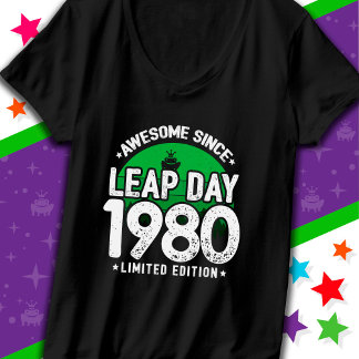 T-shirt Magnifique depuis 1980 Leap Année Jour Février 29