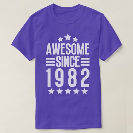 T-shirt Magnifique Depuis 1982 4 (Design devant)
