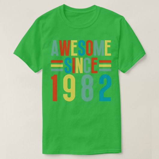T-shirt Magnifique Depuis 1982 5 (Design devant)