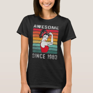 T-shirt Magnifique Depuis 1983 40 Ans 40ème Anniversaire W