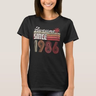 T-shirt Magnifique depuis 1986 36e anniversaire Gif Retro