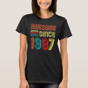 T-shirt Magnifique depuis 1987 Vintage 35ème anniversaire