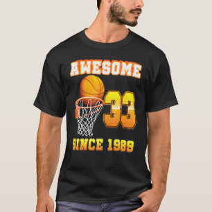 T-shirt Magnifique depuis 1989 Basketball 33e anniversaire
