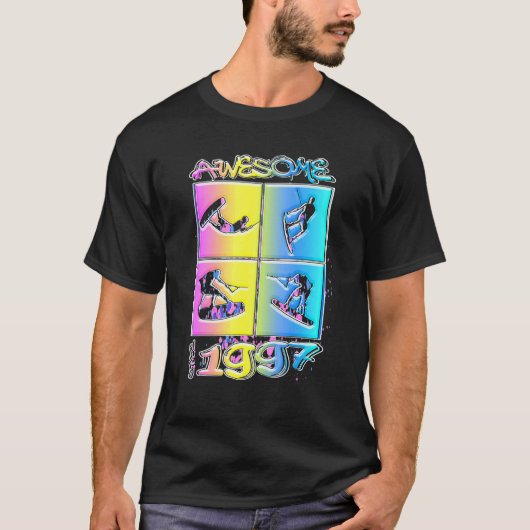 T-shirt Magnifique depuis 1997 Wakeboard style de vie (Devant)
