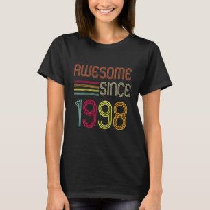 T-shirt Magnifique depuis 1998 24e anniversaire Retro