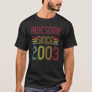 T-shirt Magnifique Depuis 2003 20 Ans 20ème Anniversaire