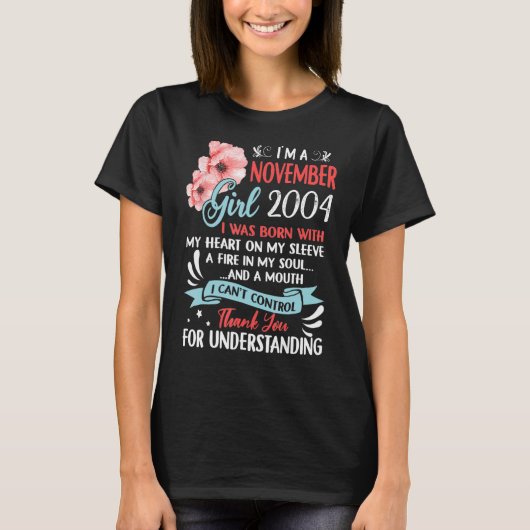 T-shirt Magnifique Depuis 2004 18e anniversaire Je suis A  (Devant)
