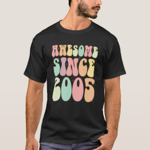 T-shirt Magnifique Depuis 2005 Anniversaire 17 Anniversair