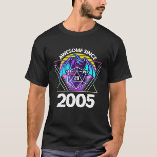 T-shirt Magnifique Depuis 2005 Tabletop RPG Dragon D20 16E
