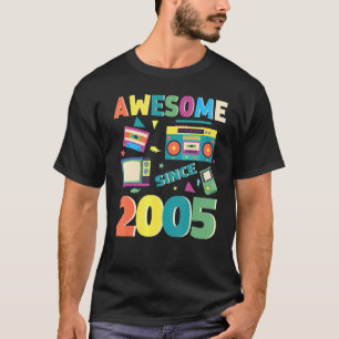 T-shirt Magnifique depuis 2005 Vintage 2005 17e anniversai