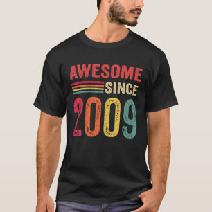 T-shirt Magnifique Depuis 2009 13E Anniversaire Rétro