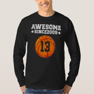 T-shirt Magnifique depuis 2009 Basketball 13e anniversaire