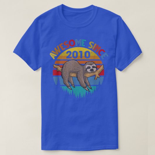 T-shirt Magnifique depuis 2010 Anniversaire 12 ans Bir (Design devant)