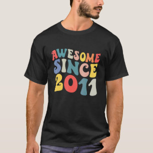 T-shirt Magnifique Depuis 2011 11 Ans 11e Anniversaire Gro