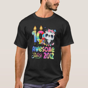 T-shirt Magnifique depuis 2012 10e anniversaire 10 ans Pan