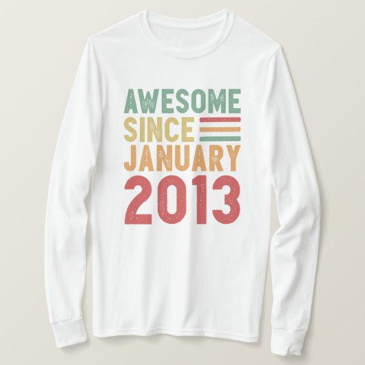 T-shirt Magnifique depuis 2013 10e anniversaire Cadeau Vin (Design devant)