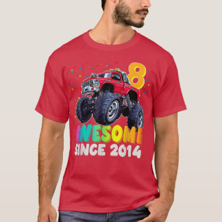 T-shirt Magnifique depuis 2014 8e anniversaire Boy Monster
