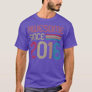 T-shirt Magnifique depuis 2016 6 Ans Retro Vintage 6ème B