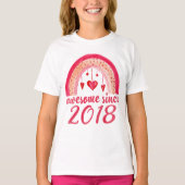T-shirt Magnifique depuis 2018 mignon Rainbow 4th Birthday (Devant)
