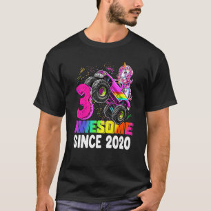 T-shirt Magnifique depuis 2020 Camion Monster Unicorn 3ème