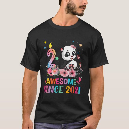 T-shirt Magnifique Depuis 2021 2E 2 Panda Unicorn (Devant)